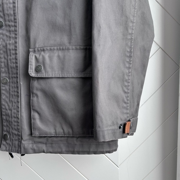 Men's RCVA military style Gray Hooded Jacket size medium - Picture 4 of 7